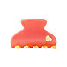 By Eloise Medium Hair Claw Gold Heart Coral Sunset