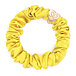 By Eloise London Gold Heart Silk Scrunchie