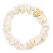 By Eloise London Gold Heart Silk Scrunchie