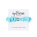 By Eloise London Silver Heart Silk Scrunchie