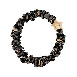 By Eloise London Gold Star Skinny Silk Scrunchie