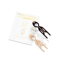 Fiona Franchimon Nº 1 Hairpin London Collection (Brown, Transparent, Soft Beige) 3 St.