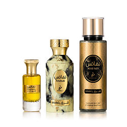 Khadlaj Nafais Sharq EDP 100 ml + Parfümiertes Öl 24 ml + Körperspray 250 ml (unisex)