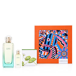 Hermès Un Jardin Sur le Nil EDT 100 ml + EDT MINI 7,5 ml + Feste Seife 50 g (unisex)