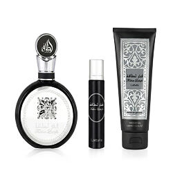 Lattafa Pride Fakhar Black EDP 100 ml + EDP MINI 12 ml + SG 100 ml (man)