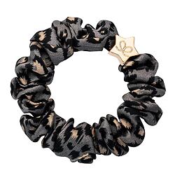 By Eloise London Gold Star Skinny Silk Scrunchie