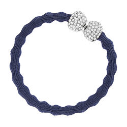 By Eloise London Silver Diamanté Bow