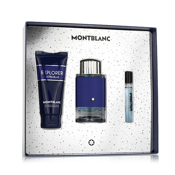 Montblanc Explorer Ultra Blue EDP 100 ml + EDP MINI 7,5 ml + SG für Haut und Haar 100 ml (man)
