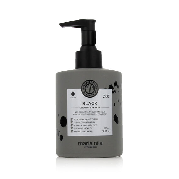 Maria Nila Colour Refresh Haarmaske mit Farbpigmenten Black 300 ml