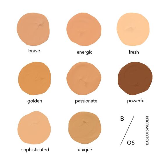 Base of Sweden Waterproof Full Coverage Foundation SPF 30 30 ml