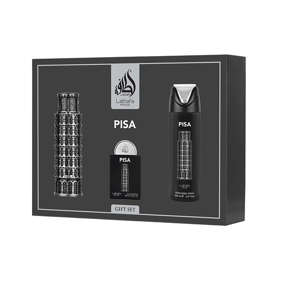 Lattafa Pride Pisa EDP 100 ml + EDP 20 ml + Körperspray 200 ml (unisex)