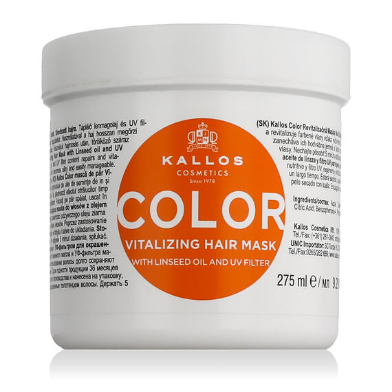 Kallos Color Hair Mask With Linseed Oil And UV Filtr 275 ml