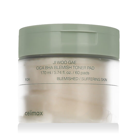 Celimax Ji Woo Gae Cica BHA Blemish Toner Pad 60 St.