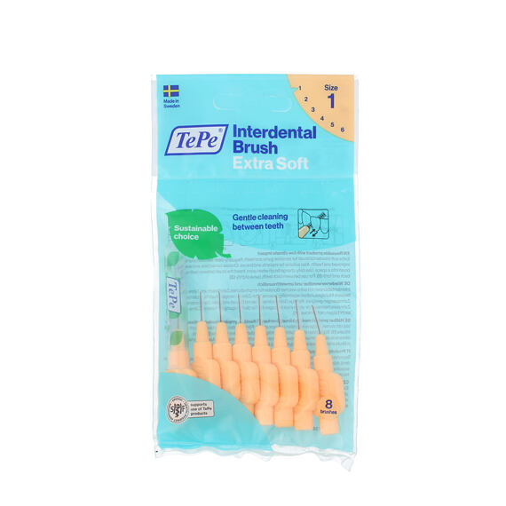 TePe Extra Soft Interdentalbürsten 1 orange (0,45 mm) 8 St.