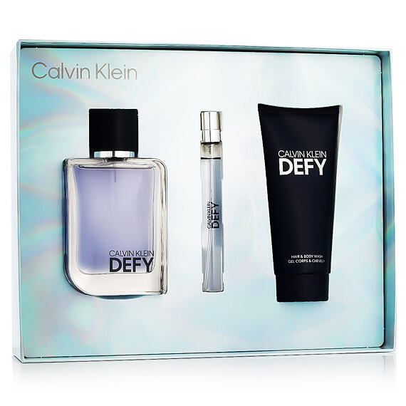 Calvin Klein Defy EDT 100 ml + EDT MINI 10 ml + SG für Haut und Haar 100 ml (man)