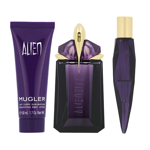 Mugler Alien EDP nachfüllbar 60 ml + EDP MINI nachfüllbar 10 ml + BL 50 ml (woman)