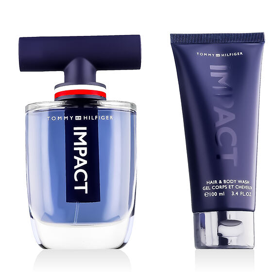 Tommy Hilfiger Impact EDT 100 ml + EDT MINI 4 ml + SG für Haut und Haar 100 ml (man)