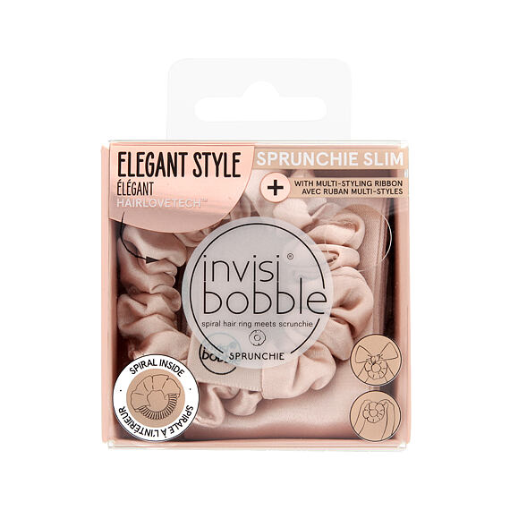 Invisibobble SPRUNCHIE SLIM Haargummi Elegant Style - Ballerina Bow 2 St.