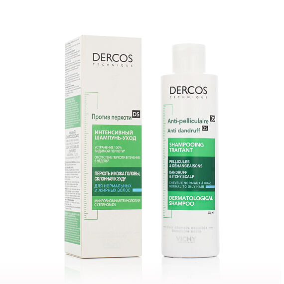 Vichy Dercos Anti-Dandruff Dermatological Shampoo (Normal to Oily Hair) 200 ml