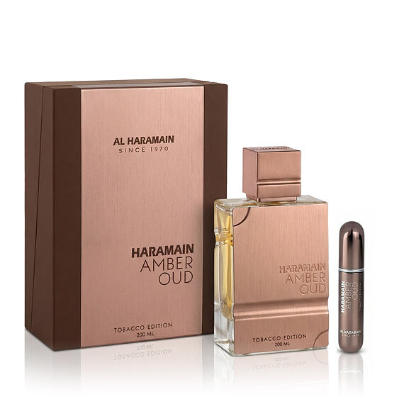 Al Haramain Amber Oud Tobacco Edition EDP 200 ml + Nachfüllbarer Parfümzerstäuber (unisex)