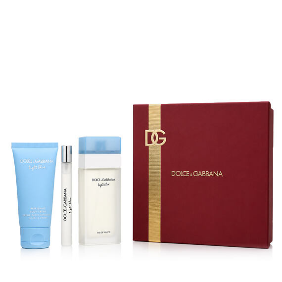 Dolce & Gabbana Light Blue EDT 100 ml + EDT MINI 10 ml + BC 50 ml (woman)