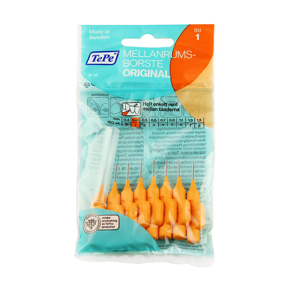 TePe Original Interdentalbürsten 1 orange (0,45 mm) 8 St.
