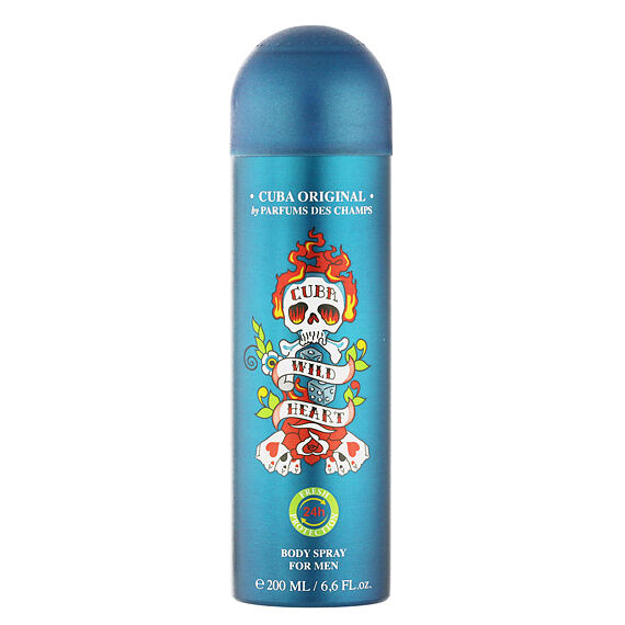 Cuba Wildheart Deodorant Spray 200 ml (man)