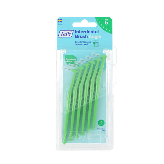 TePe Angle Interdentalbürsten 5 grün (0,8 mm) 6 St.