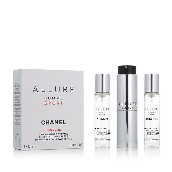 Chanel Allure Homme Sport EDC nachfüllbar 20 ml + EDC Nachfüllung 2 x 20 ml (man)