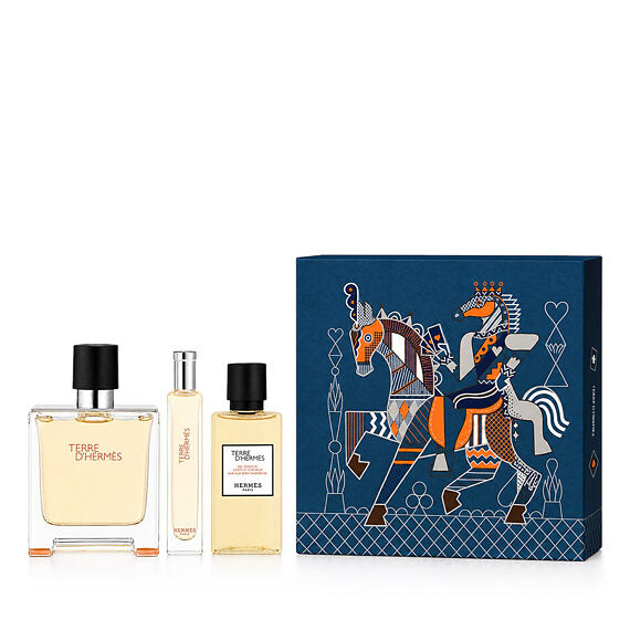 Hermès Terre D'Hermès Parfum 75 ml + Parfum 15 ml + DG Körper und Haar 40 ml M