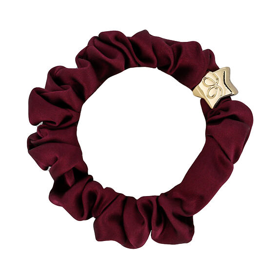 By Eloise London Gold Star Silk Scrunchie