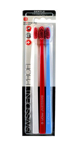 Swissdent Gentle Extra Soft 3 St. (weiß, rosa, hellblau)