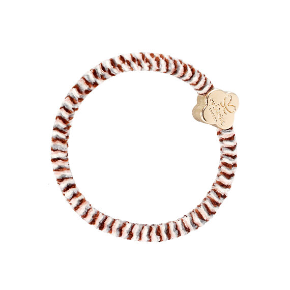 By Eloise London Velvet Gold Quatrefoil Soft Neutrals