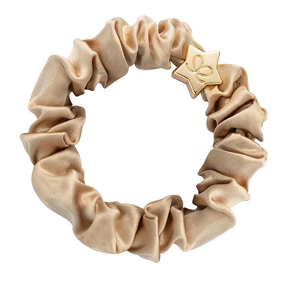 By Eloise London Gold Star Silk Scrunchie