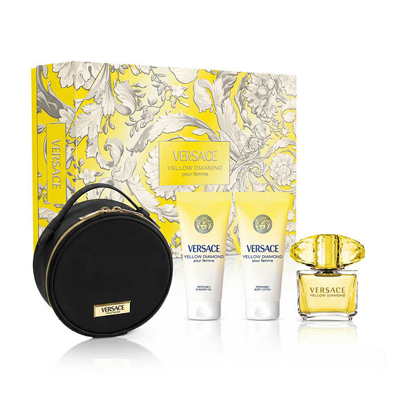 Versace Yellow Diamond EDT 90 ml + SG 100 ml + BL 100 ml + Kosmetiktasche (woman)