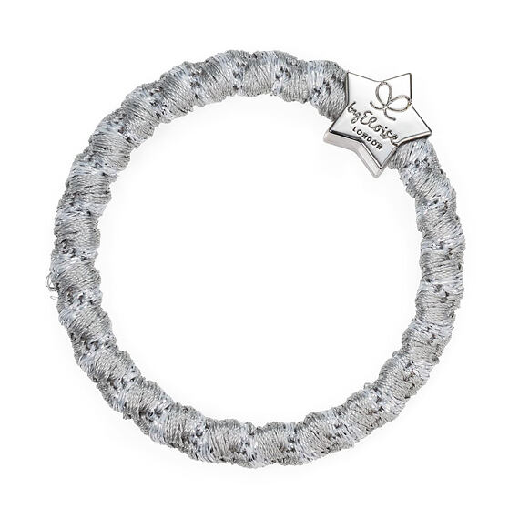 By Eloise London Silver Star Woven Silver Shimmer