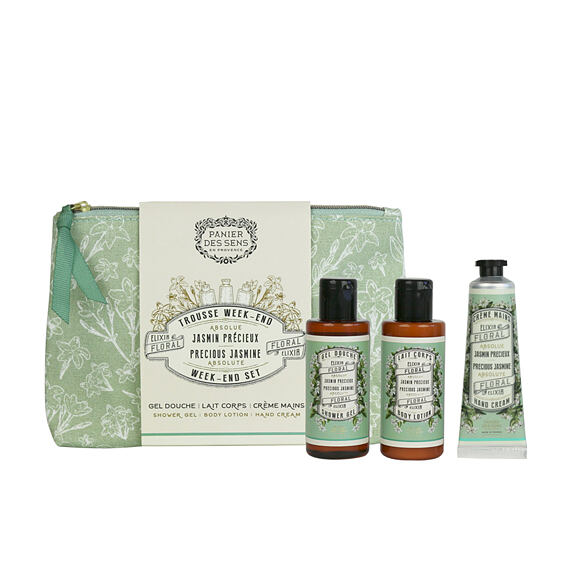 Panier des Sens Precious Jasmine SG 70 ml + BL 70 ml + Handcreme 30 ml + Kosmetiktasche (woman)