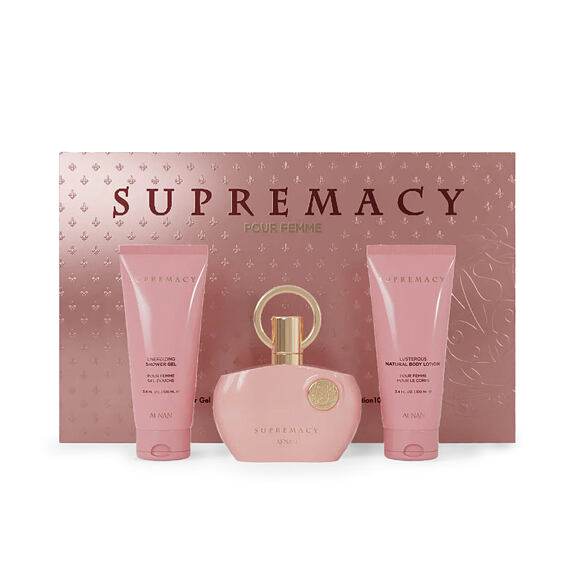Afnan Supremacy Pink EDP 100 ml + SG 100 ml + BL 100 ml (woman)
