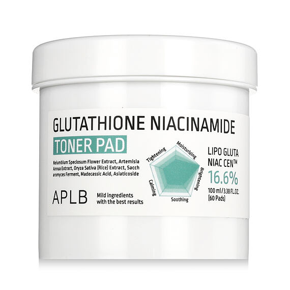 APLB Glutathione Niacinamide 16.6% Toner Pad 60 St.
