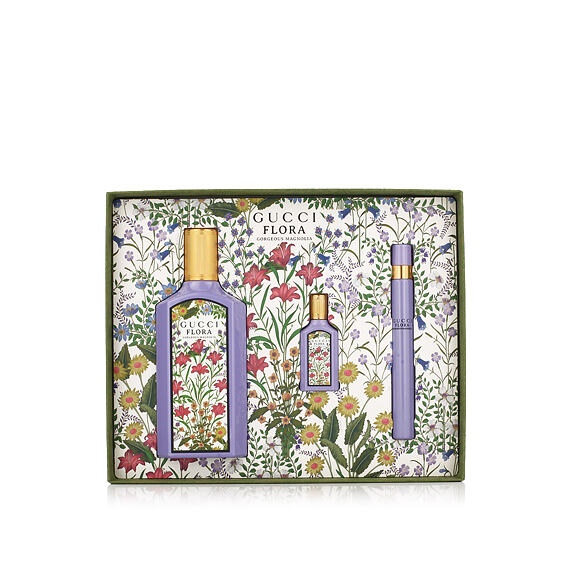 Gucci Flora Gorgeous Magnolia EDP 100 ml + EDP MINI 10 ml + EDP MINI 5 ml (woman)