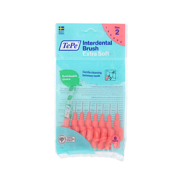 TePe Extra Soft Interdentalbürsten 2 rot (0,5 mm) 8 St.