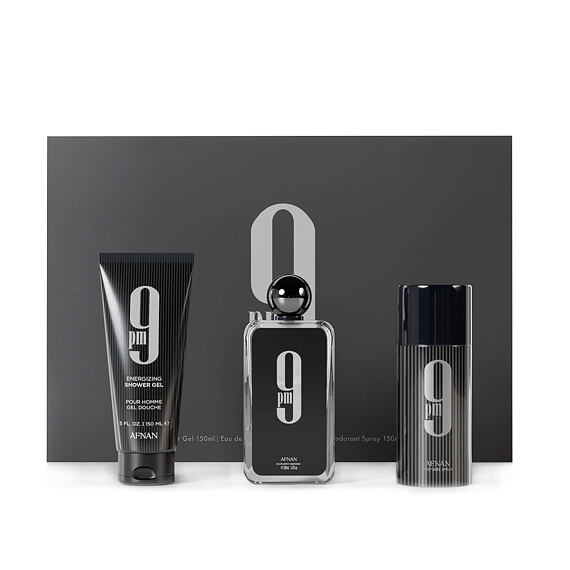 Afnan 9 pm EDP 100 ml + DEO Spray 150 ml + SG 150 ml (man)