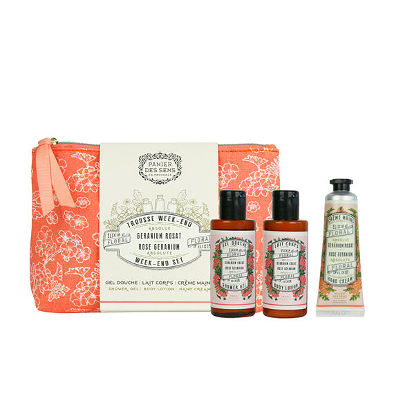 Panier des Sens Rose Géranium Handcreme 30 ml + SG 70 ml + BL 70 ml + Kosmetiktasche (woman)