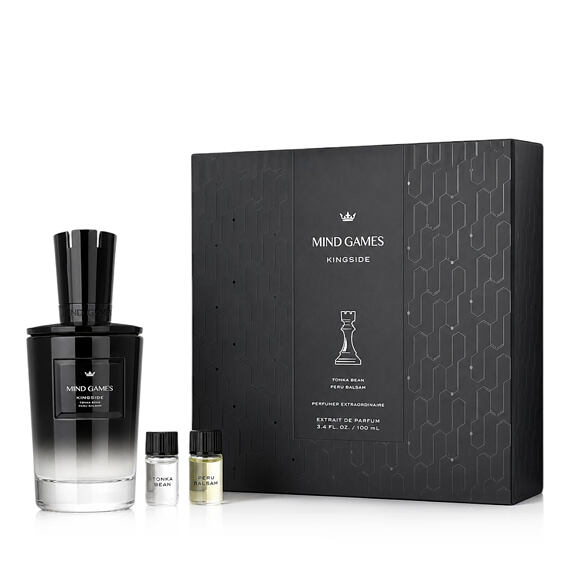 Mind Games Kingside Extrait de parfum 100 ml + Tonka Bean 3 ml + Peru Balsam 3 ml + Riechstreifen (u