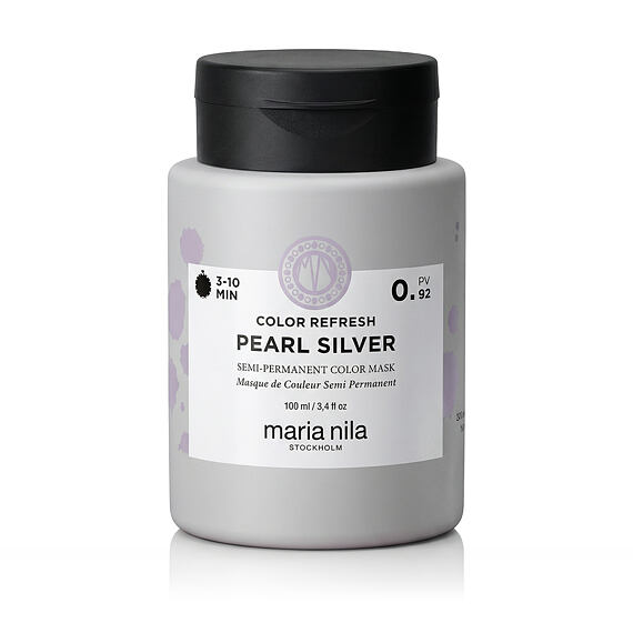 Maria Nila Colour Refresh Semi-permanent Haarmaske mit Farbpigmenten Pearl Silver 100 ml