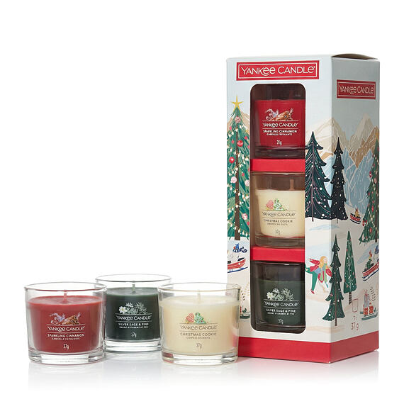 Yankee Candle 3 Mini Filled Votive Christmas Classics Set