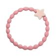 By Eloise London Enamel Silver Star - Champagne Pink