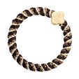 By Eloise London Gold Quatrefoil Woven - Golden Graphite