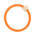 By Eloise London Velvet Gold Star - Clementine Orange