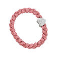 By Eloise London Silver Heart Woven - Flamingo Pink
